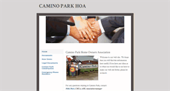 Desktop Screenshot of caminoparkhoa.org