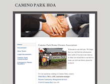 Tablet Screenshot of caminoparkhoa.org